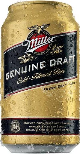 New Miller Genuine Draft Can Reads Like “Genuine Craft” Not “Genuine ...