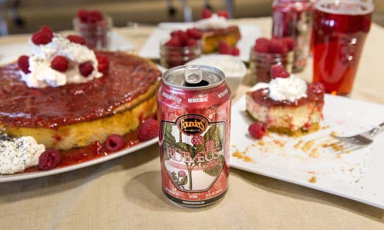 , Cooking With Beer – Founders Raspberry Ale Cheesecake